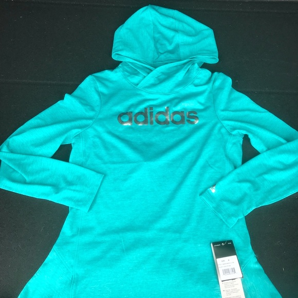 adidas hoodie turquoise